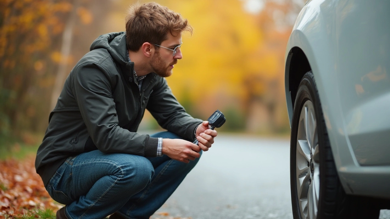 Kontrola tlaku v pneumatikách: Jak správně nastavit TPMS