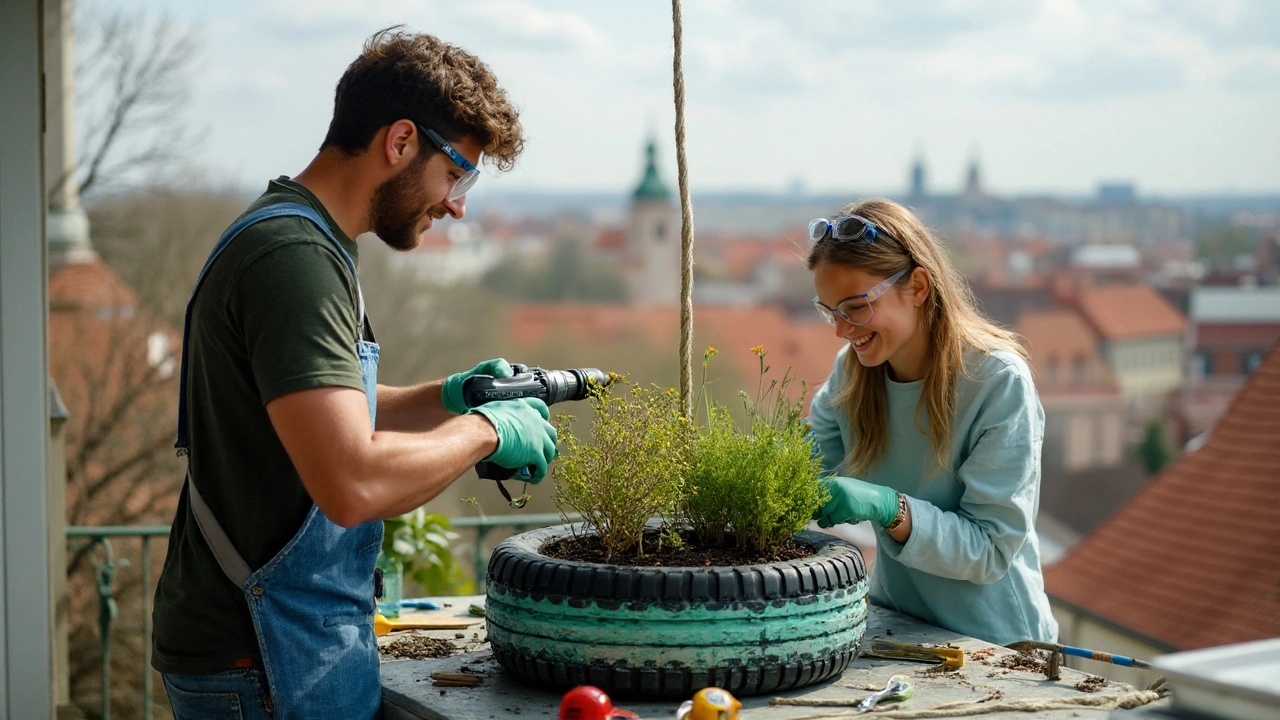 Co vyrobit ze staré pneumatiky: 25+ nápadů, postupy, bezpečnost a recyklace (2025)