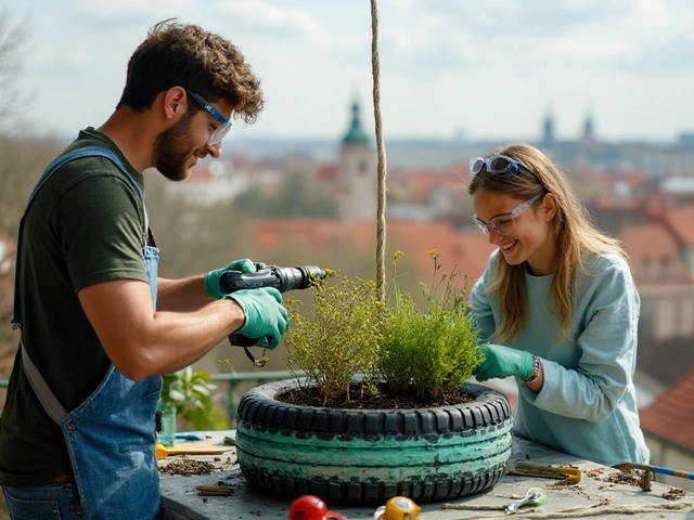 Co vyrobit ze staré pneumatiky: 25+ nápadů, postupy, bezpečnost a recyklace (2025)