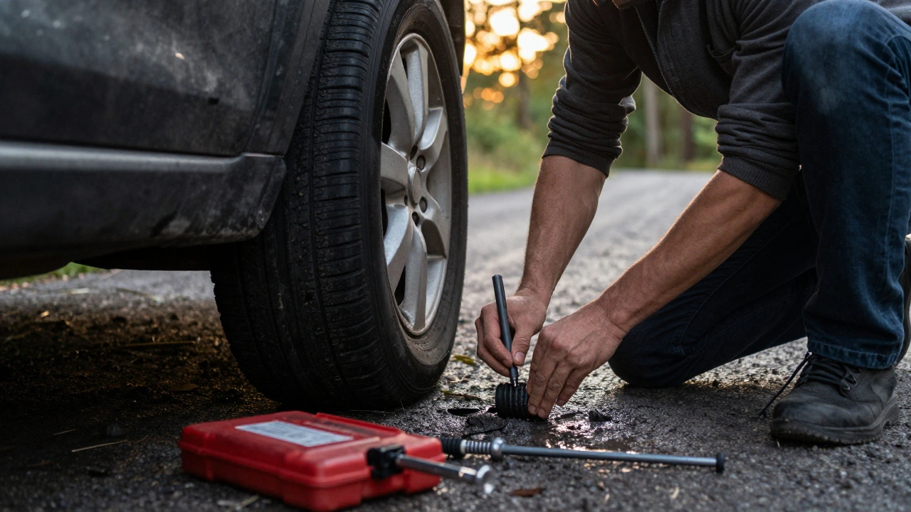 Jak zalepit kolo knotem: krok za krokem bez nástrojů