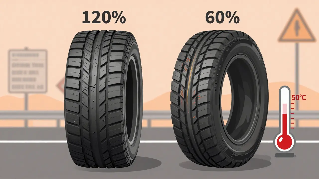 Srovnání přetlakové a podtlakové pneumatiky s teplotními a deformacními znaky.