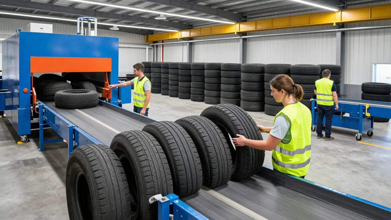Jak se recyklují pneumatiky: Od sběru po nové produkty krok za krokem